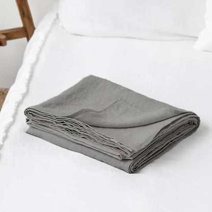 100% Pure Linen Bed Sheet Ultimate Comfort,  Natural Eco-Friendly  Durable, Queen California King