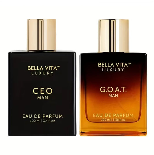 Bella Vita Luxury Elite Men Perfume Gift Set | Sigma Male Series (CEO & G.O.A.T.) | Long-Lasting.