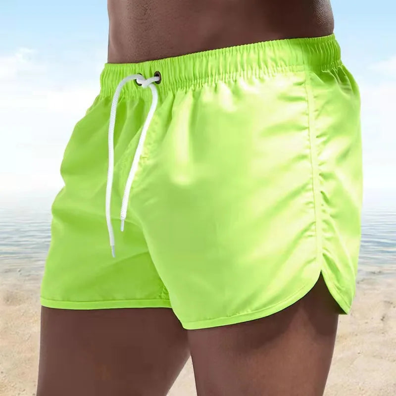 Summer Men's Swimwear,  Sexy Swim Trunks, Men  Low Waist Breathable Beach Wear.