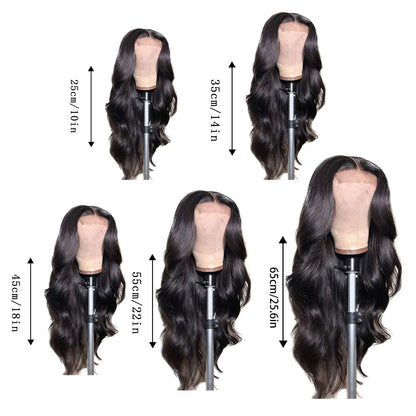 Synthetic Wig Long Lace Black Wavy Wig for Women
