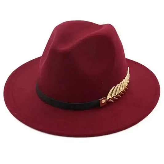 Sombreros de Lana para Parejas para Ocasiones Formales de Moda Sencilla, Sombreros de Jazz de Ala Ancha.