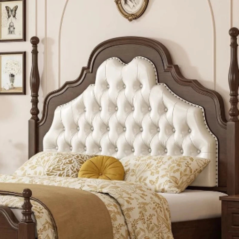 Queen Size Bed  Upholstered Storage  Bedroom Sleeping Frame