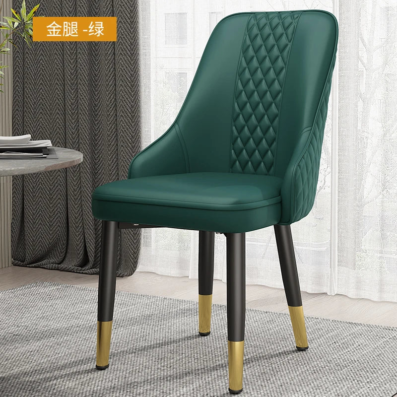 Cushion Beautiful Dining Chairs, Modern Metal Ergonomic  Unique  Home Decoration