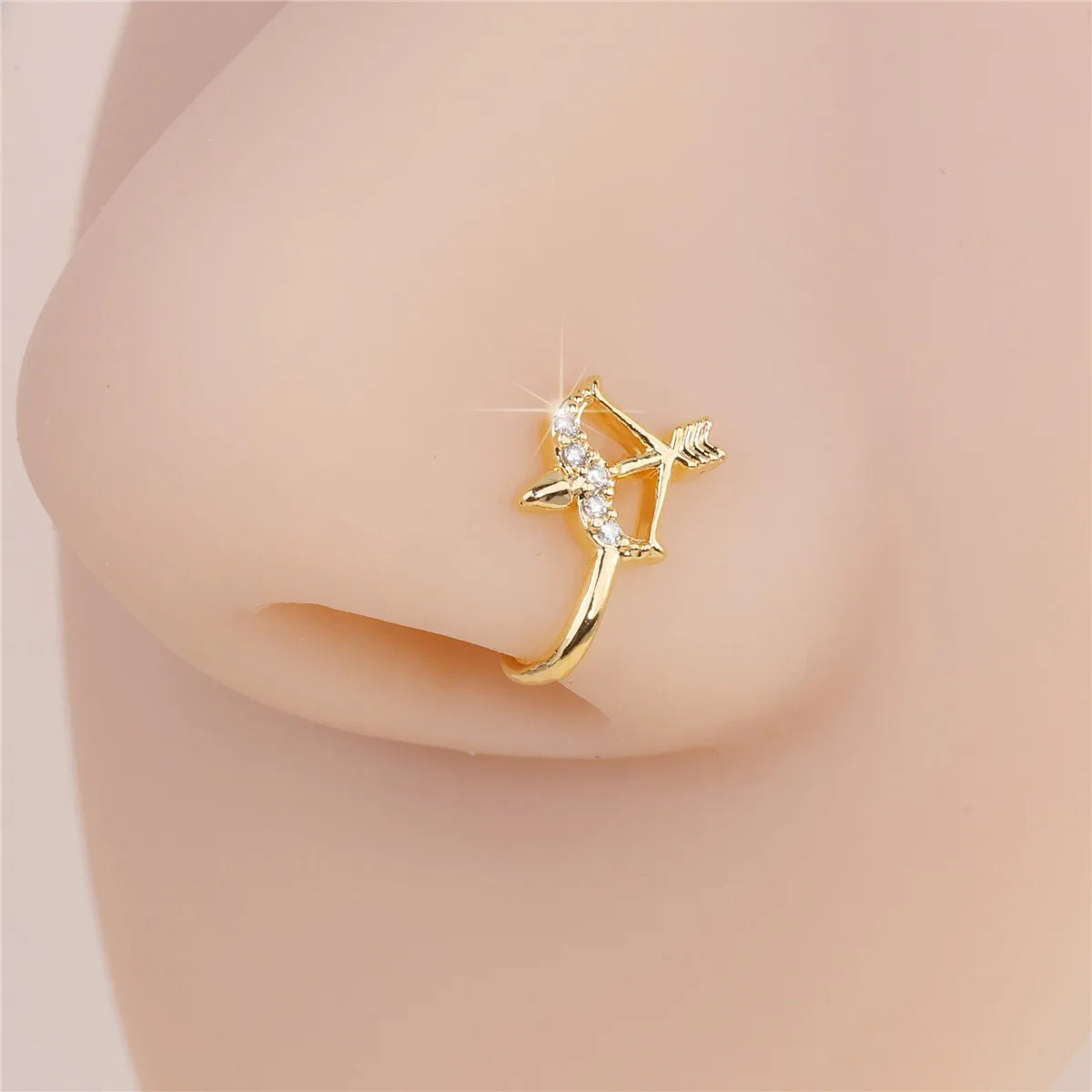 Nine Pieces Of Piercing-Free nose Rings, U-Shaped Nose Clips