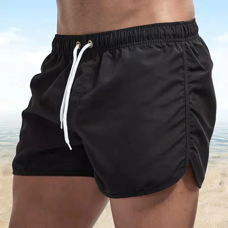 Summer Men's Swimwear,  Sexy Swim Trunks, Men  Low Waist Breathable Beach Wear.