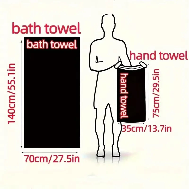 6-Piece Striped Towel Set - Soft Absorbent Bath Towels. Perfect for Daily Use & Gifts