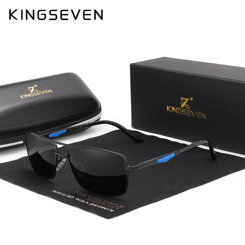 Designer Polarized Sunglasses For Driving, Men Square Sun Glasses For Men Fashion Travel Eyewear.