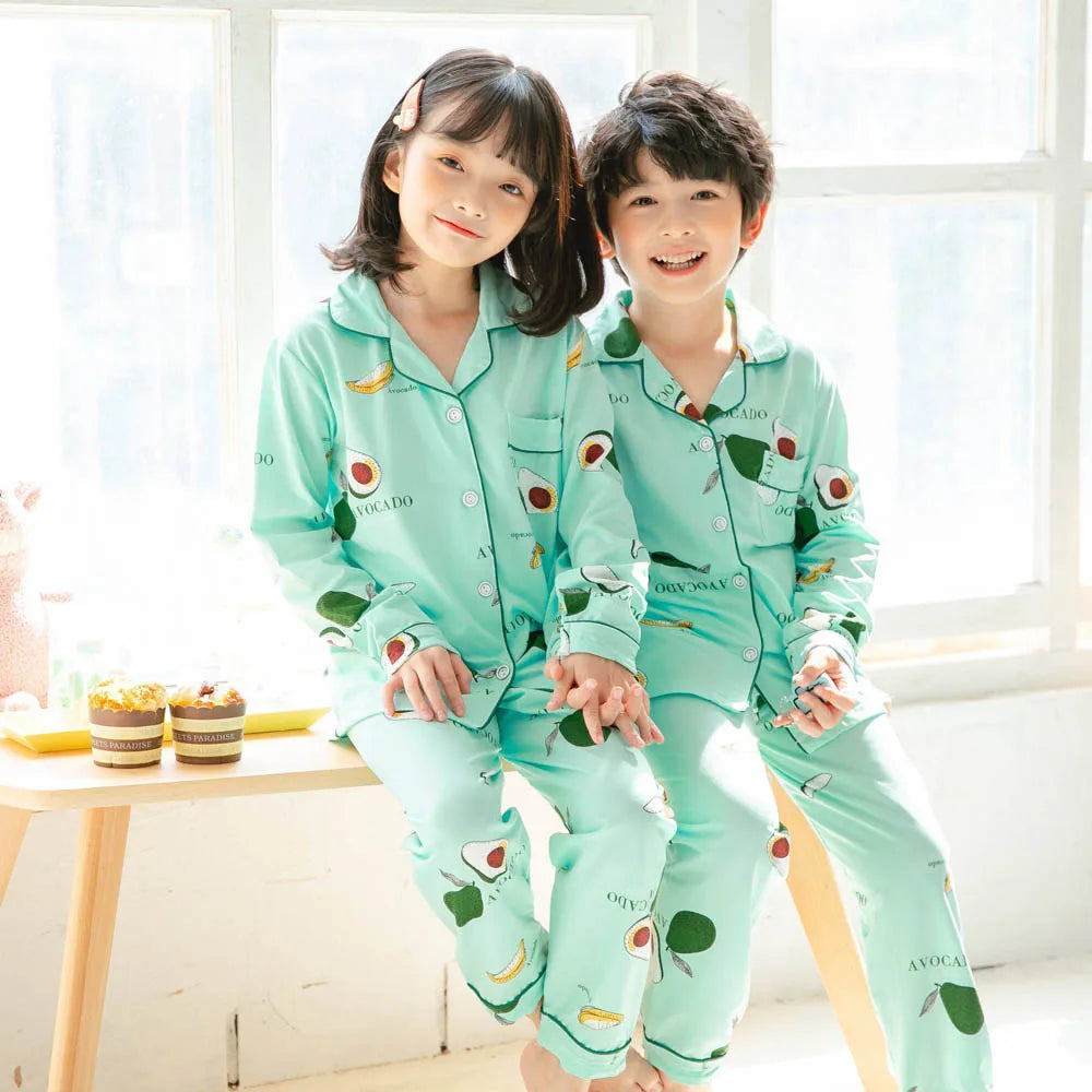2 3 5 7 9 11 14 Years Pajamas Sets Boys Pajamas Girls Clothes Baby Kids  Clothing