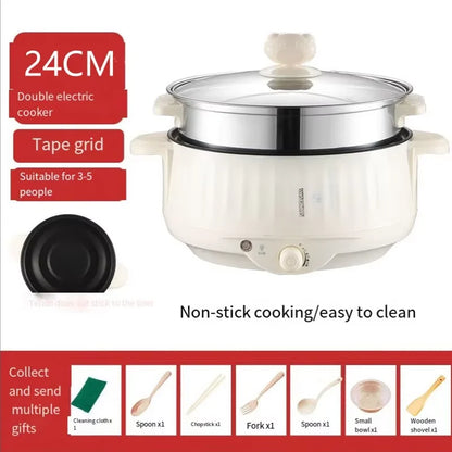 Electric cooking pot integrated multi-functional electric rice cooker.