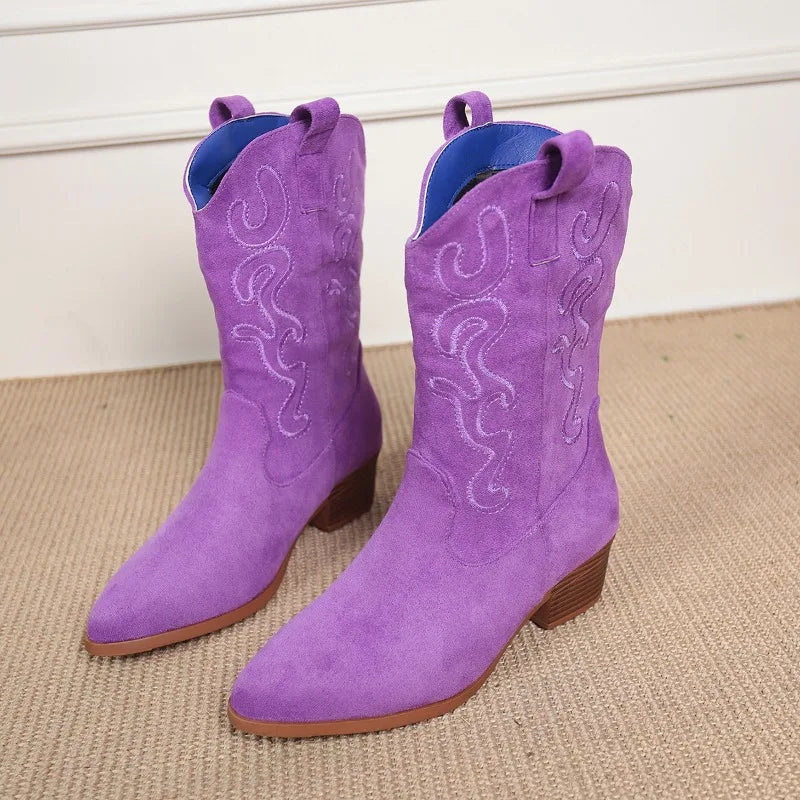 Embroidered Western Cowboy Boots for Women.