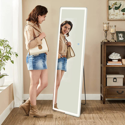 Led 64"x21" Full Length Mirror Standing ,Hanging or Wall-Mounted.