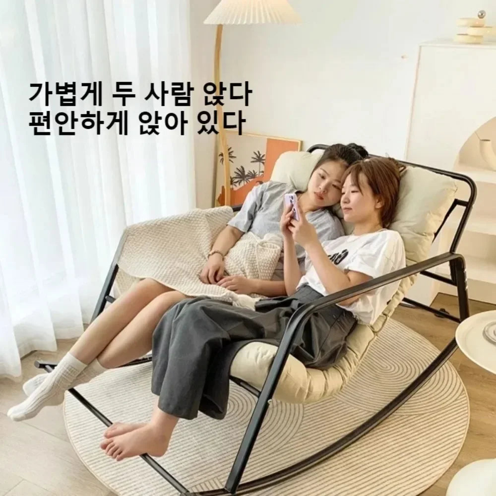 Double Chair with Cushion Sofas  Comfortable Lounge Chair