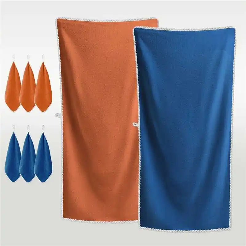 Luxury Bath Towel Set (2 Large Bath Towels + 6 Small Bath Towels)
