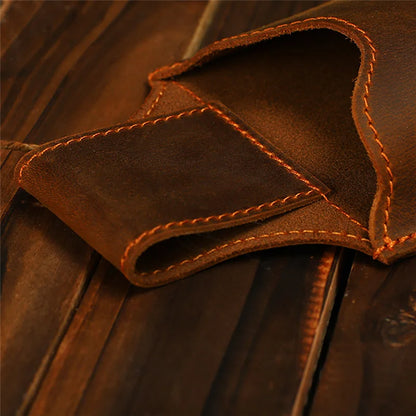 Men Fanny Pack Genuine Leather Waist Bag Belt Bum Leg Hip