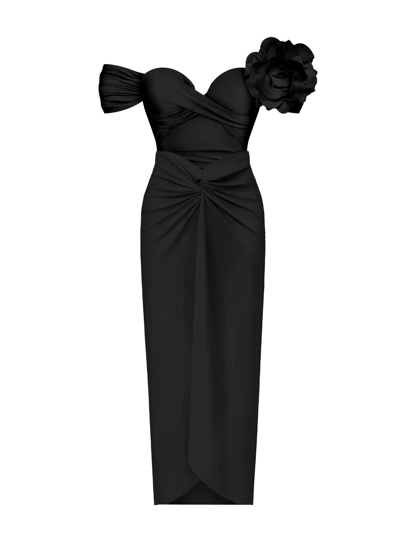 3D Flower Bikini Set  Low Waist Swimwear , Women Solid , Sexy Beach Wear Female.