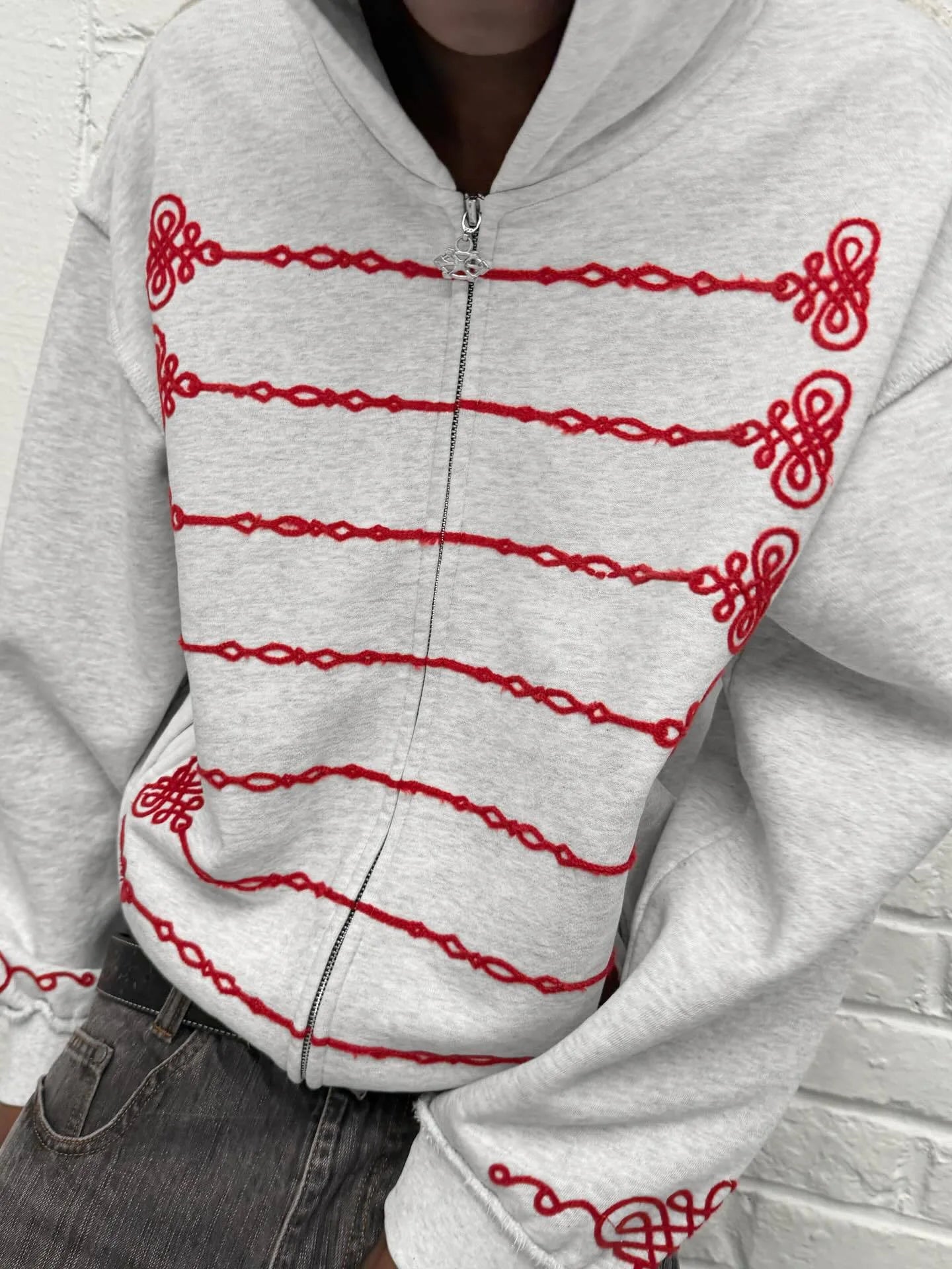 All Top Quality Personality Simple Design Zip Up Hooded Jackets Niche Fashion.