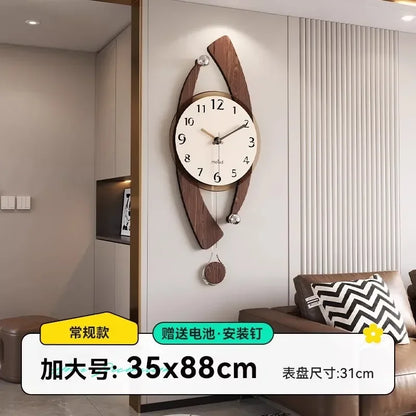 Wooden Decoration Silent Wall Clocks home Bedroom  Decor