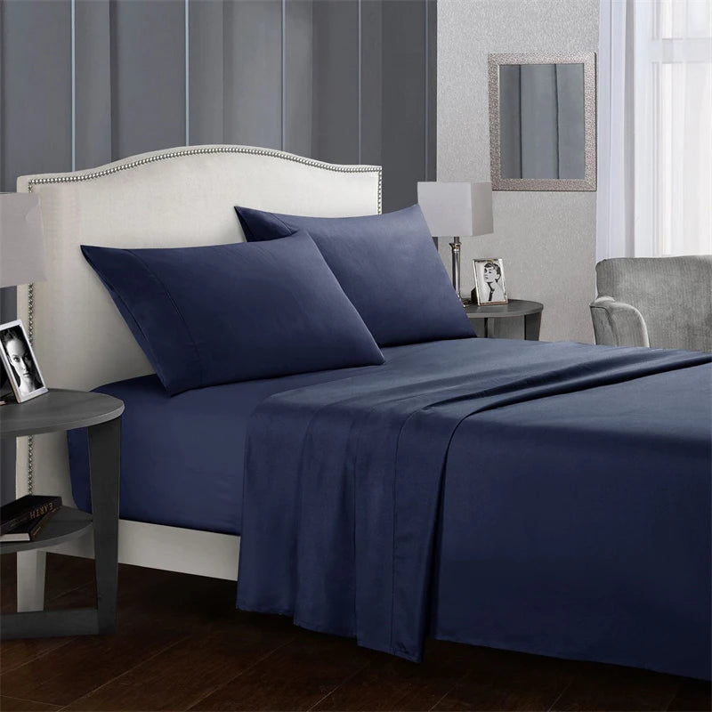 High-quality Simple King Size Bed Sheet Set  Fitted Sheets  Queen Durable Bed Covers.