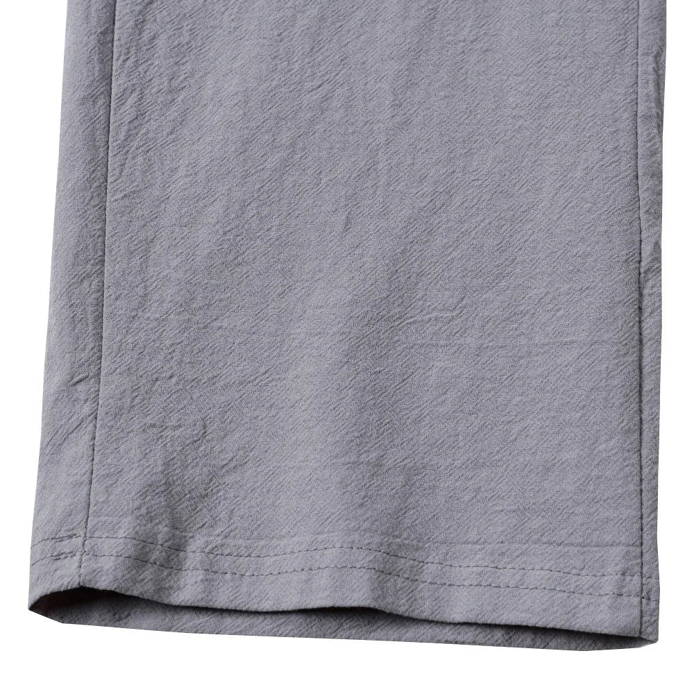 American Men Cotton And Linen Trousers, Multi-pocket Work Pants Loose Sportswear And Casual Trousers.