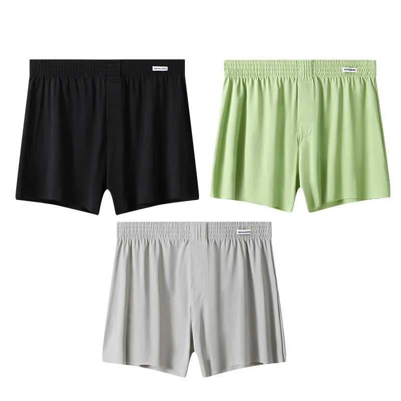 Men Arrow Shorts Ice Silk Underwear Sleepwear Boxers Shorts.