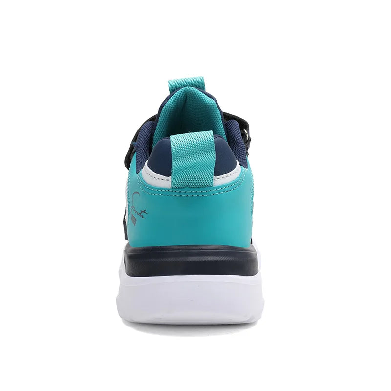 Autumn and Winter Children's Shoes, Boys' Sneakers, Leather Surface, Non-Slip, Versatile Sports Shoes.