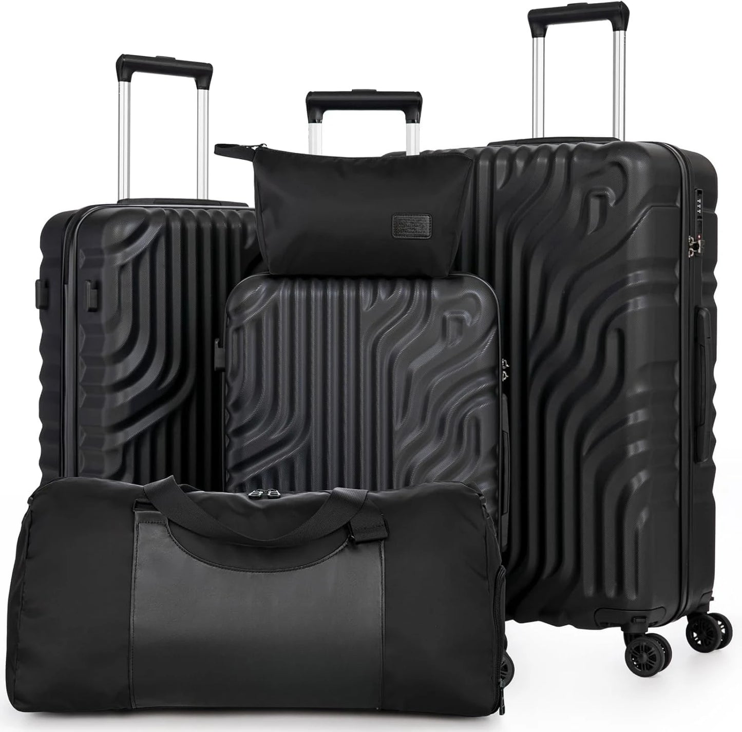 Luggage Sets Suitcase Sets, Double Rotatable Detachable Wheels(RoseGold,20"/24"/28"/DB/TB).