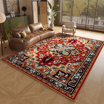 Persian Style Carpets for Living Room, Anti-slip Cloakroom Rug , Bedroom  Carpet Washable Sturdy Soft Floor Mat
