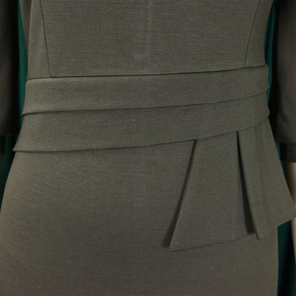 Elegant Office Dresses for Women, O Neck Half Sleeve, Formal Business Work Wear