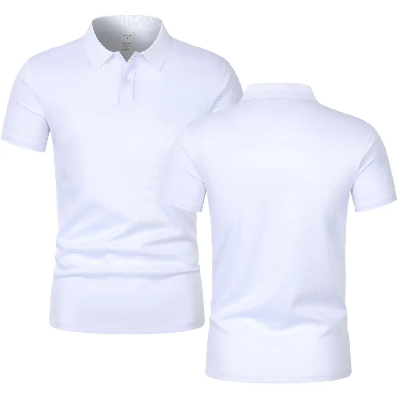 Solid color polo shirt ultra-light men, quick-drying sweat shirt.