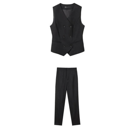 Wear To Work Business Professional Blazer, and Trouser Suit Women 2 Pant Sets.