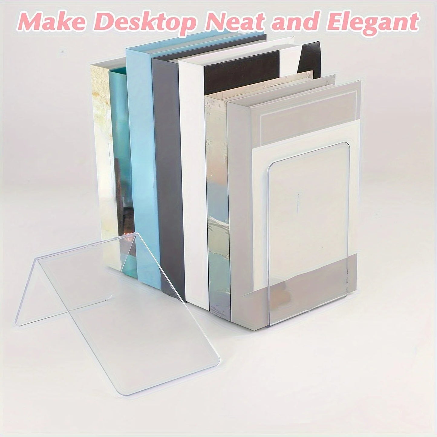 Bookshelf Divider with Desktop Book Holder