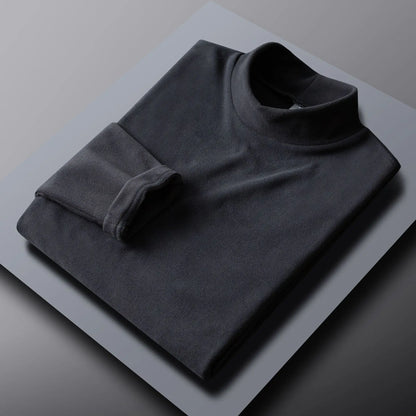 Thermal Underwear Shirt Men V Neck Fleece Sport Tops Long-Sleeved 5XL