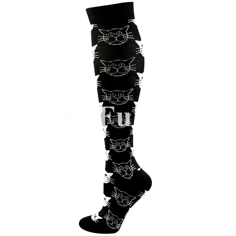 Men & Women New Compression Socks, Sports Socks ,Medical, Nursing, Edema, Diabetes, Varicose Veins ,Flight Travel Cycling Socks.