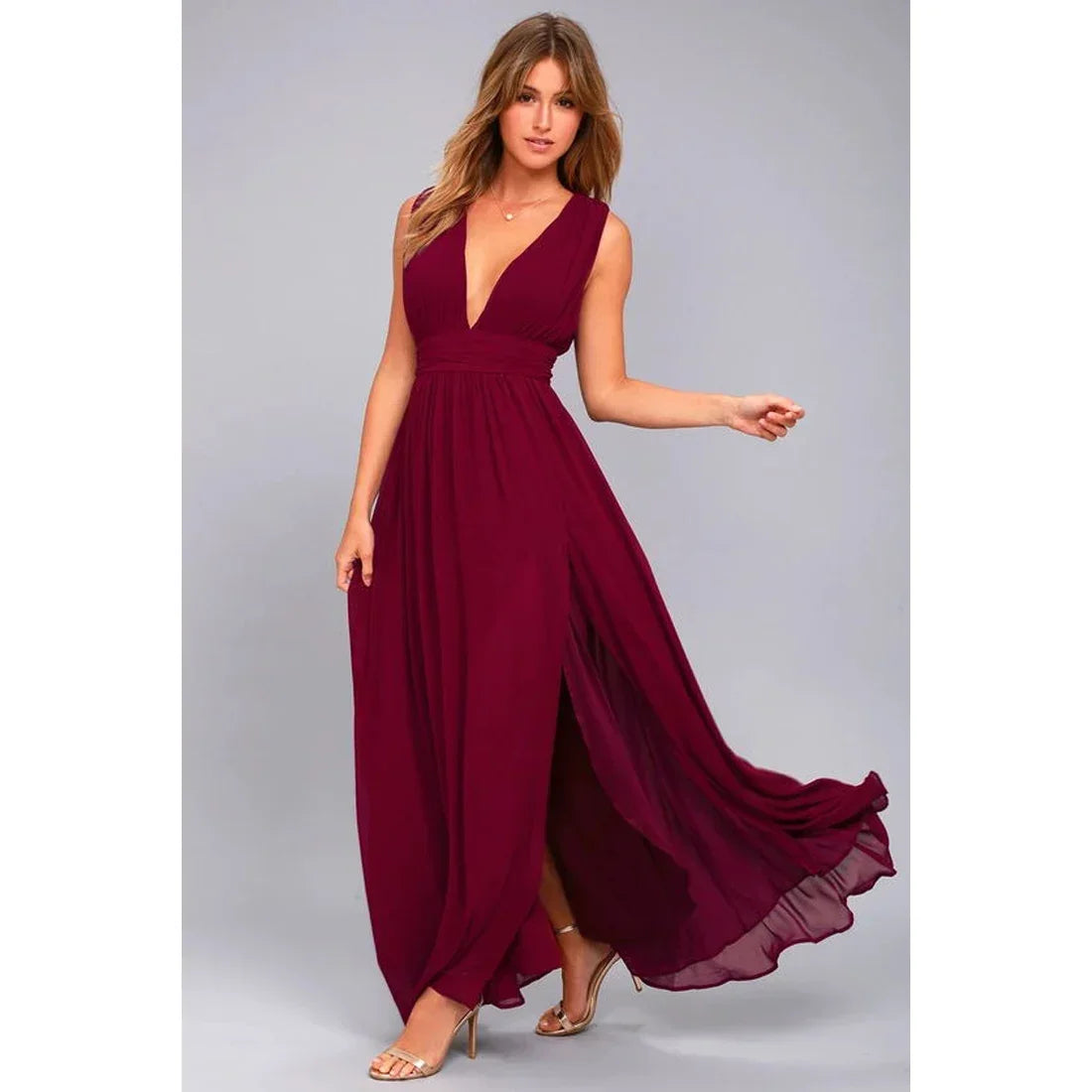 Sexy backless maxi summer dress, women mesh long bodycon red  party dress evening dresses.