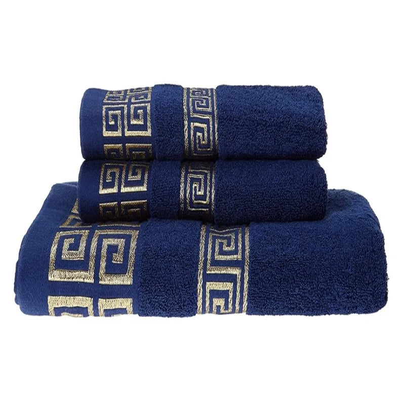 3 Piece Bath Towels Set 100% Cotton, 1 Bath Towel, 2 Hand Towel, Luxury Bathroom Towel  Hotel Quality