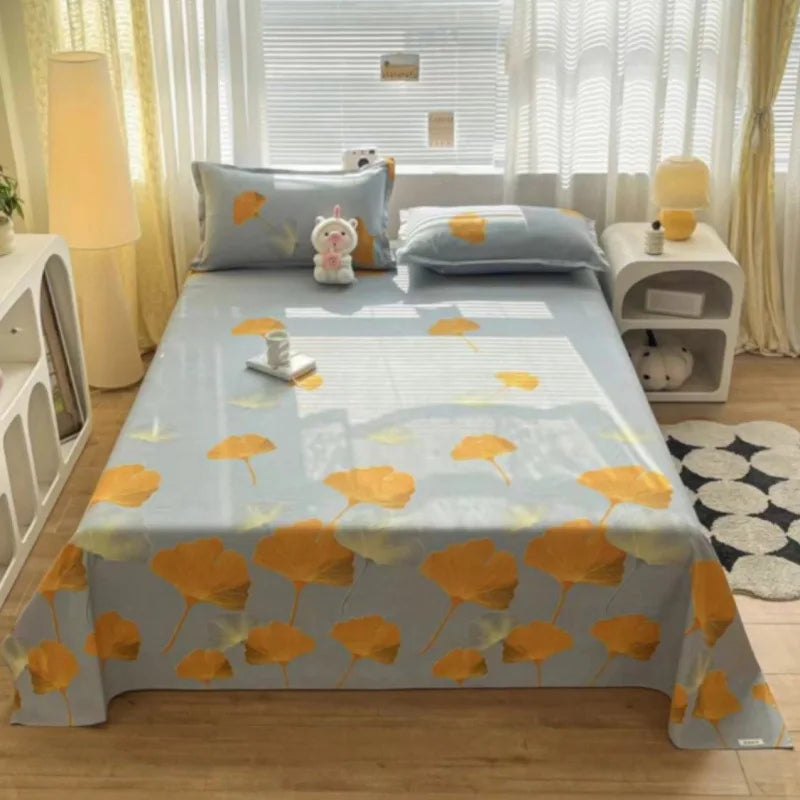 Old Coarse Cloth Bed Sheet Single Piece Cool Dormitory Cotton Linen
