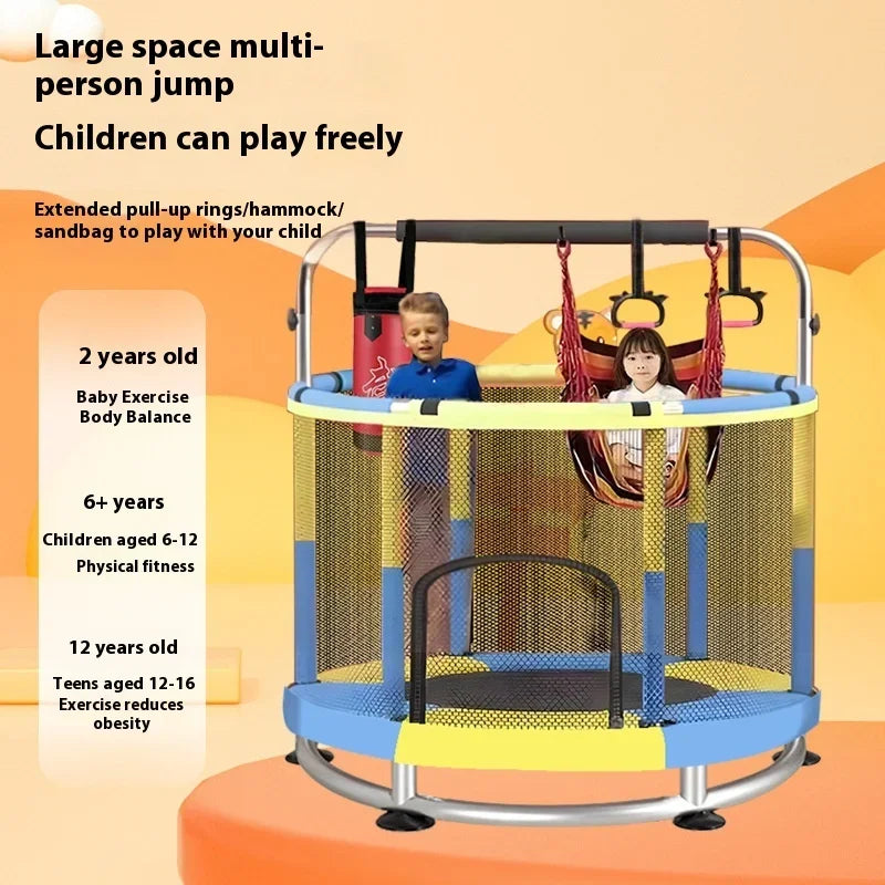 Children's Indoor Trampoline Home Use Jumping Bed 3-10 Years Old.