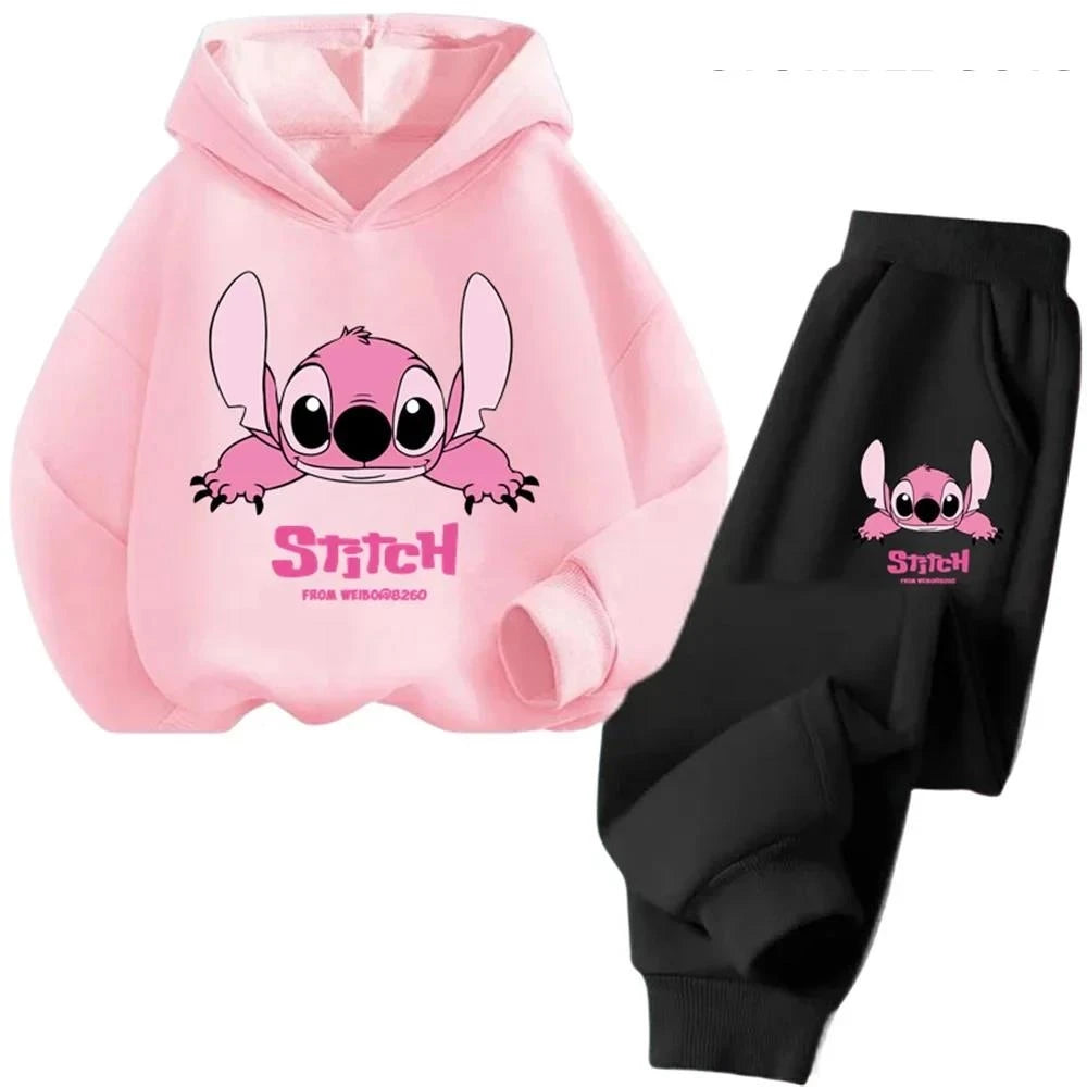 Children Hoodies Stitch Kawaii Fashion, Pullover Sweatshirt, Cartoons Girls Boy Kids Autumn Casual Clothes