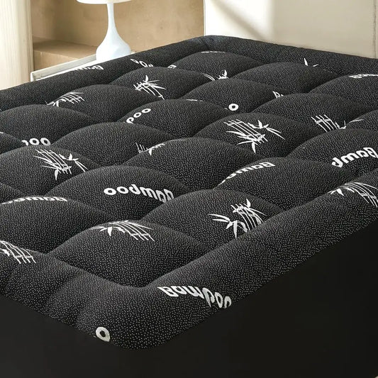 Mattress Topper , Soft Thick Pillow Top Mattress Cover for Back Pain, Cooling Mattress .