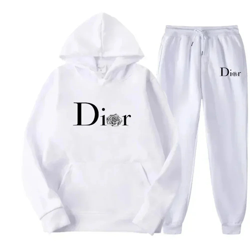 New Men Fashion Fitness Outdoor Jogging and Casual Sets, Autumn Two-piece Long-sleeved Sweatshirts and Sweatpants for Men.