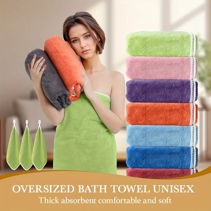 Luxury Bath Towel Set (2 Large Bath Towels + 6 Small Bath Towels)