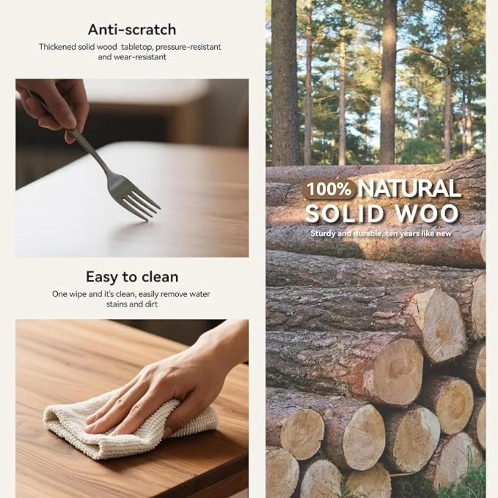 Breakfast Nook Corner Dining Table, Kitchen Bench Chair Set, Reversible L-Shape