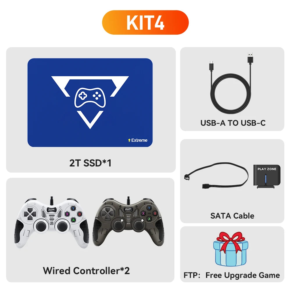 Play Zone 2T Retro Gaming SSD Console, 20441 Games for Switch/PS5/Xbox/PS4/PS3/PS2/DC/WII Emulator for Windows PC/Laptop/Hand Held.