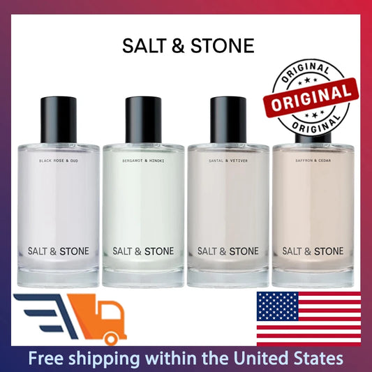 SALT & STONE Body Mist Skincare Infused Perfume, Hair Body Spray for Women and Men, 3.4 oz Original Lasting Oriental Woody Perfume.