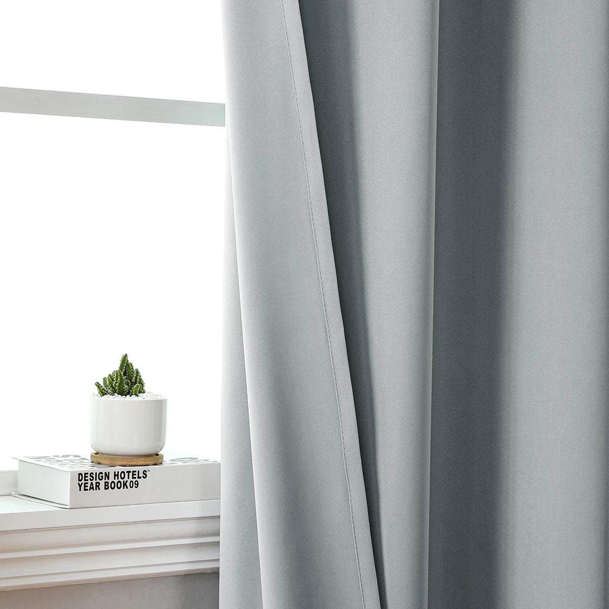 1pc Solid Short Curtain, Small Curtains for Kitchen, Bathroom, High Blackout.