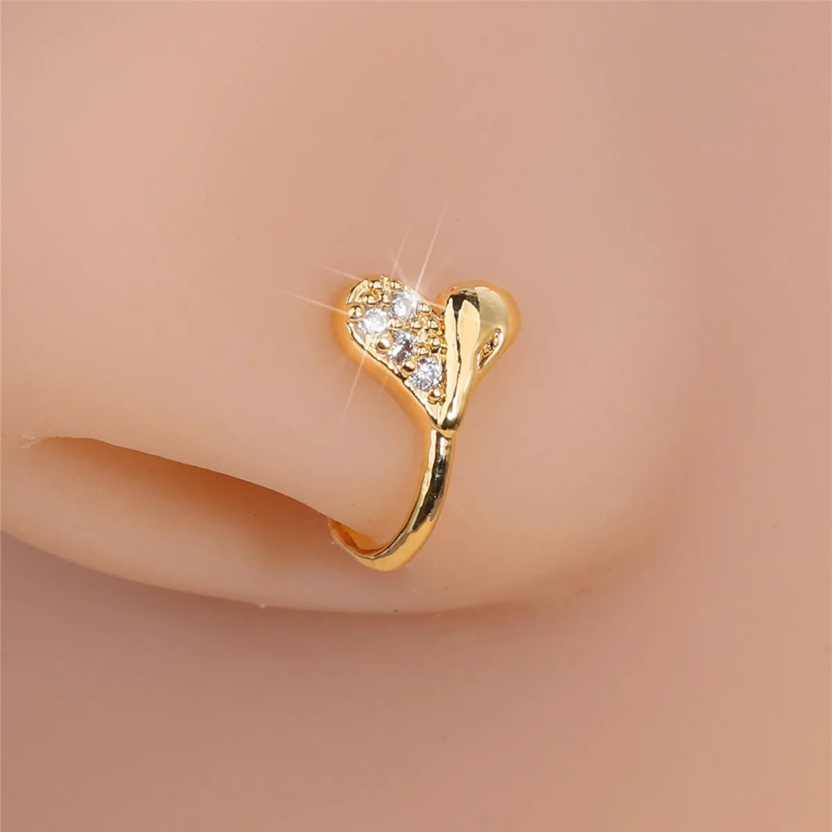 Nine Pieces Of Piercing-Free nose Rings, U-Shaped Nose Clips