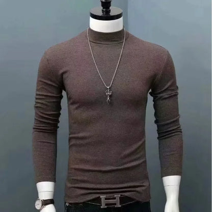 Thermal Underwear Shirt Men V Neck Fleece Sport Tops Long-Sleeved 5XL
