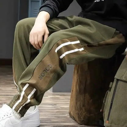 Casual Male Trousers Baggy  Vintage Men's Cargo Pants