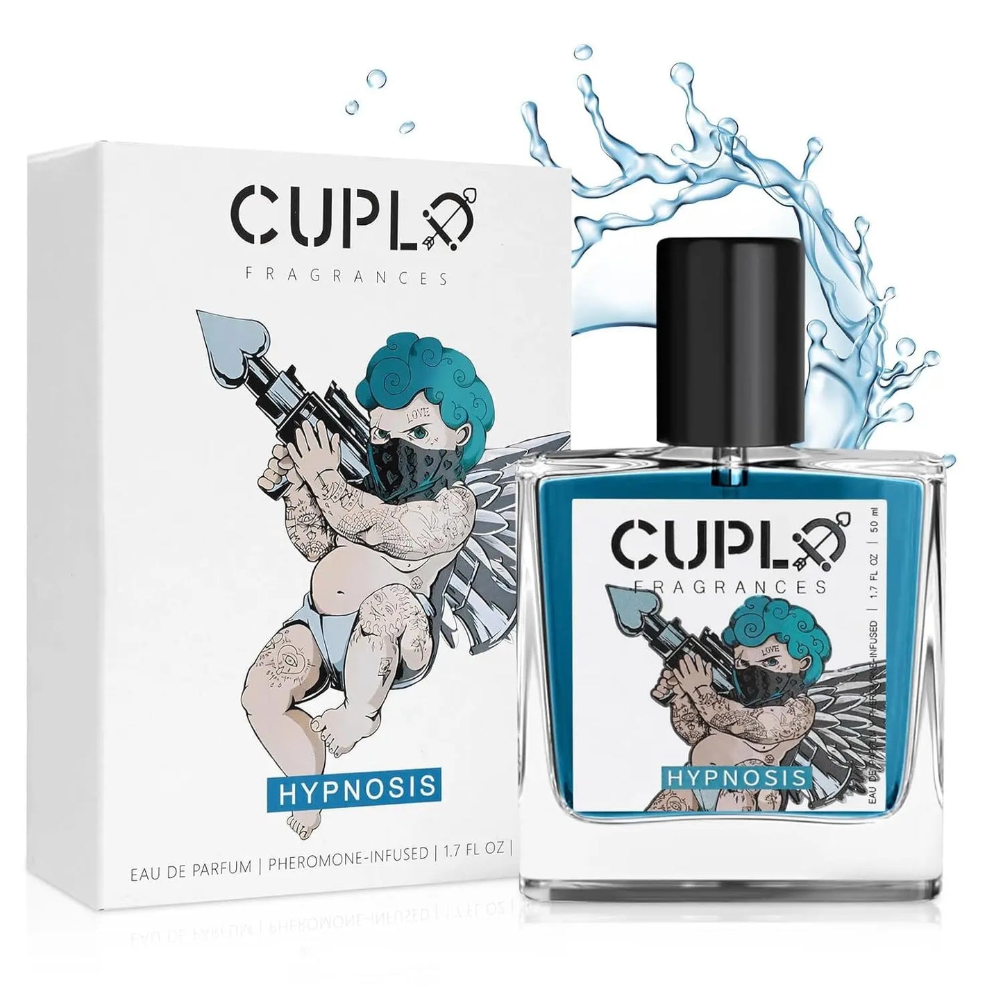 50ml Cupid Pheromone Cologne for Men, Hypnosis 2.0 Cologne Pheromone-Infused Long Lasting Scent.