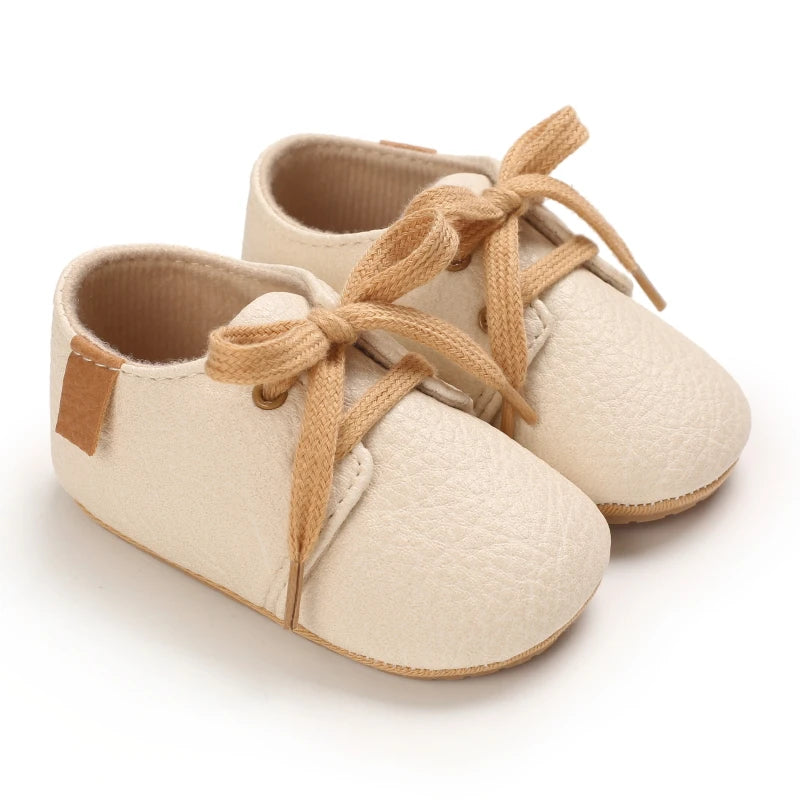 Baby Mid Top Sneakers - Classic Solid Color Casual Sneakers,  Non slip Rubber Sole, Beginner's Children's Shoes.
